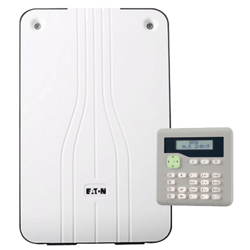 Eaton security control panel with keypad
