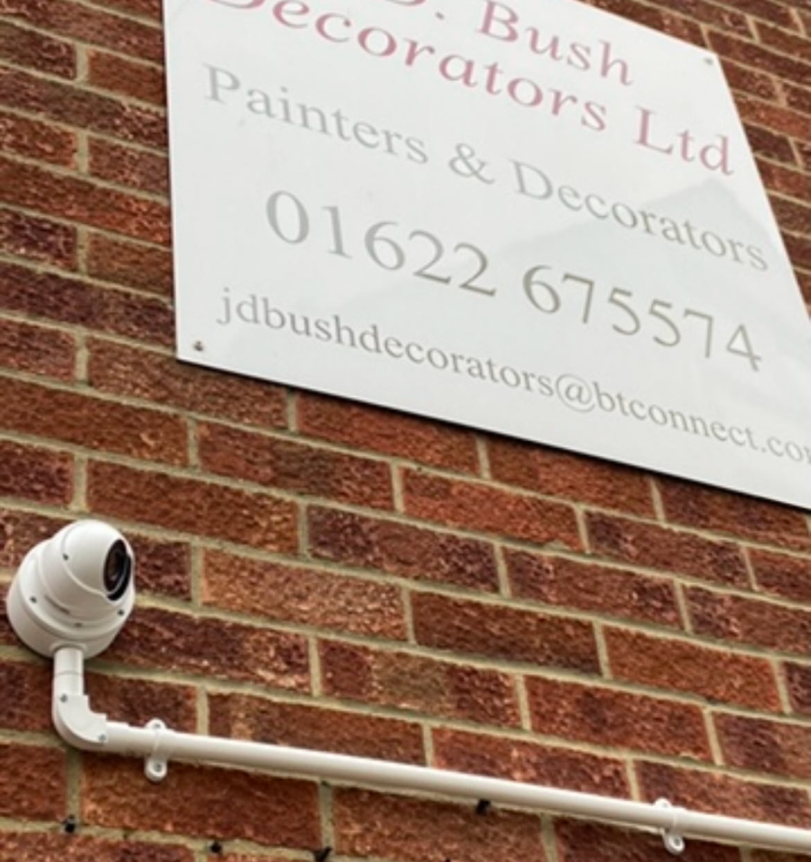 Domestic security system installation, Kent